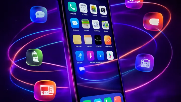 1444 BAT COM - Sleek smartphone floating in space 1444 BAT COM Sleek smartphone floating in space